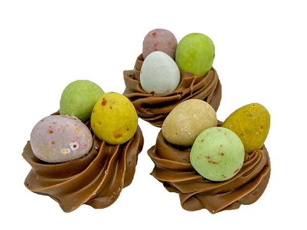 Chocolade Nestjes met eitjes